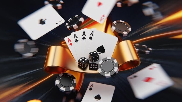 Tampilan desktop meja kasino langsung totodana dengan pemain menempatkan multi-bet